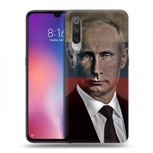 Дизайнерский силиконовый с усиленными углами чехол для Xiaomi Mi9 В.В.Путин