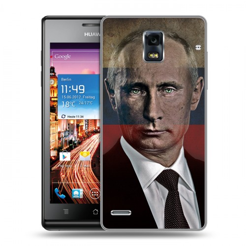 Дизайнерский пластиковый чехол для Huawei Ascend P1 В.В.Путин