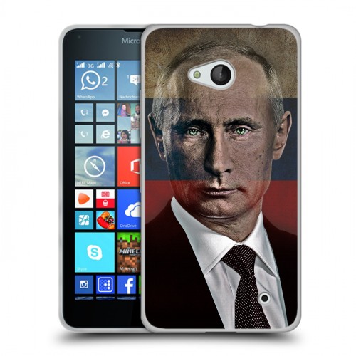 Дизайнерский пластиковый чехол для Microsoft Lumia 640 В.В.Путин