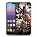 Дизайнерский силиконовый с усиленными углами чехол для Huawei P20 Pro Стражи галактики