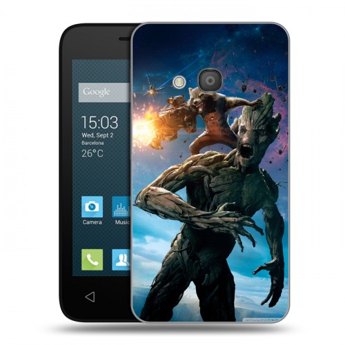 Дизайнерский силиконовый чехол для Alcatel One Touch Pixi 4 (4) Стражи галактики