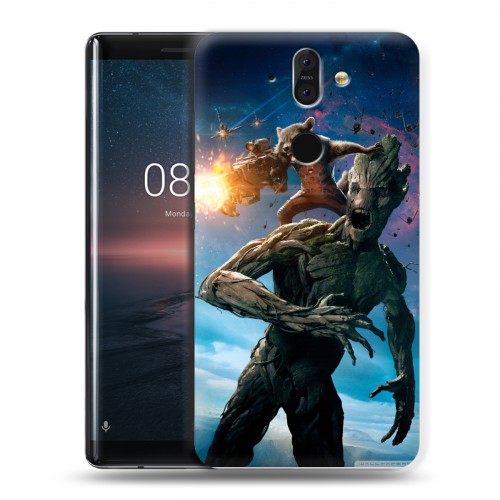 Дизайнерский пластиковый чехол для Nokia 8 Sirocco Стражи галактики