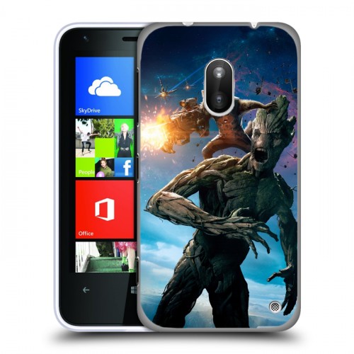 Дизайнерский пластиковый чехол для Nokia Lumia 620 Стражи галактики