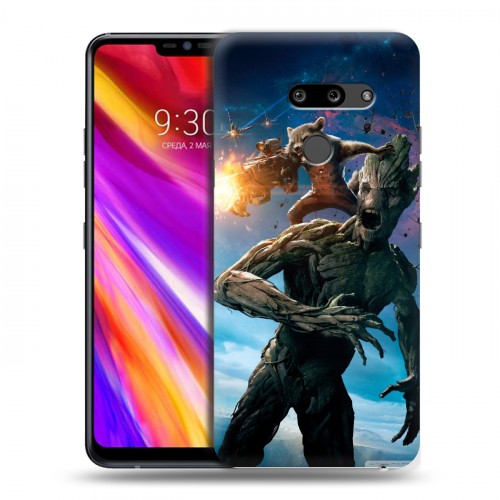 Дизайнерский пластиковый чехол для LG G8 ThinQ Стражи галактики