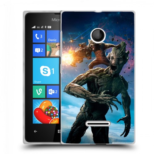 Дизайнерский пластиковый чехол для Microsoft Lumia 435 Стражи галактики