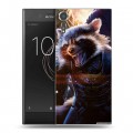 Дизайнерский пластиковый чехол для Sony Xperia XZs Стражи галактики