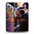 Дизайнерский силиконовый чехол для Iphone Xs Max Стражи галактики