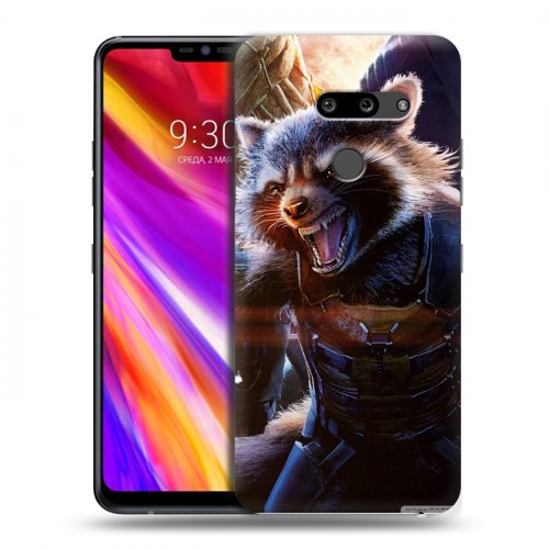 Дизайнерский пластиковый чехол для LG G8 ThinQ Стражи галактики