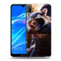 Дизайнерский пластиковый чехол для Huawei Y6 (2019) Стражи галактики