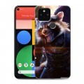 Дизайнерский пластиковый чехол для Google Pixel 5 Стражи галактики