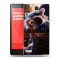 Дизайнерский силиконовый чехол для Xiaomi RedMi Note Стражи галактики