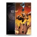 Дизайнерский силиконовый с усиленными углами чехол для Sony Xperia XA2 Стражи галактики