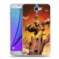 Дизайнерский пластиковый чехол для Samsung Galaxy Note 2 Стражи галактики