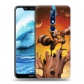 Дизайнерский силиконовый чехол для Nokia 5.1 Plus Стражи галактики