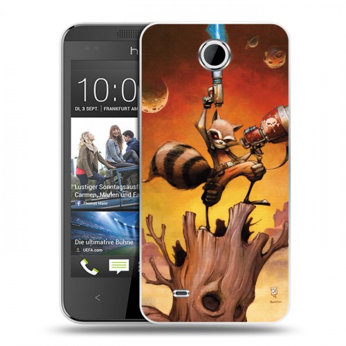 Дизайнерский силиконовый чехол для HTC Desire 300 Стражи галактики