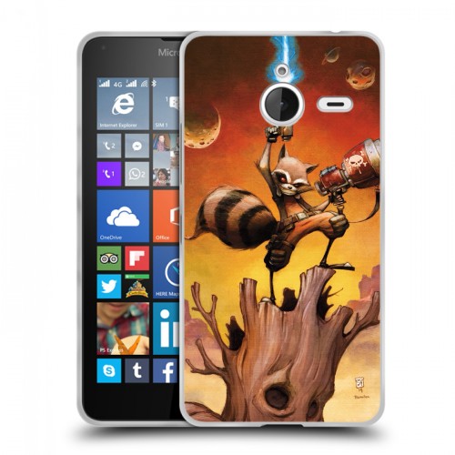 Дизайнерский пластиковый чехол для Microsoft Lumia 640 XL Стражи галактики