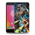 Дизайнерский силиконовый чехол для Lenovo K6 Стражи галактики