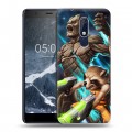 Дизайнерский пластиковый чехол для Nokia 5.1 Стражи галактики