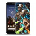 Дизайнерский пластиковый чехол для Google Pixel 3a XL Стражи галактики