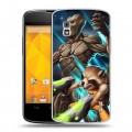 Дизайнерский пластиковый чехол для LG Google Nexus 4 Стражи галактики