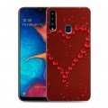 Дизайнерский пластиковый чехол для Samsung Galaxy A20s День Святого Валентина