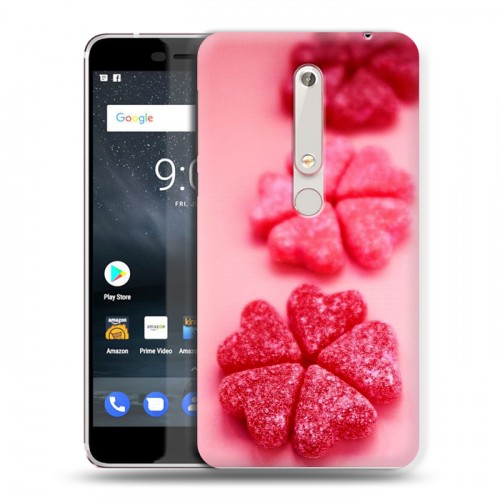 Дизайнерский пластиковый чехол для Nokia 6 (2018) День Святого Валентина