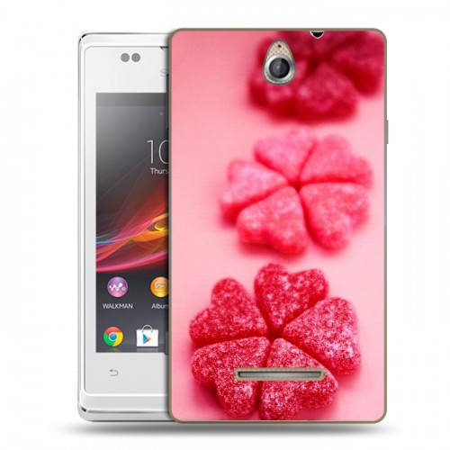 Дизайнерский силиконовый чехол для Sony Xperia E День Святого Валентина