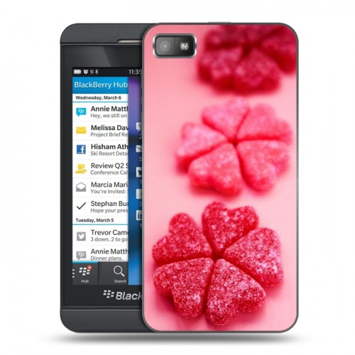 Дизайнерский пластиковый чехол для BlackBerry Z10 День Святого Валентина