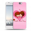 Дизайнерский пластиковый чехол для HTC One A9 День Святого Валентина