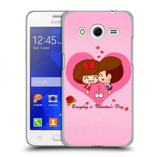 Дизайнерский пластиковый чехол для Samsung Galaxy Core 2 День Святого Валентина