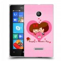 Дизайнерский пластиковый чехол для Microsoft Lumia 435 День Святого Валентина