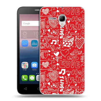 Дизайнерский силиконовый чехол для Alcatel One Touch POP 3 5.5 День Святого Валентина (на заказ)
