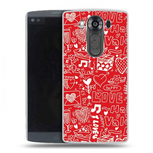 Дизайнерский пластиковый чехол для LG V10 День Святого Валентина