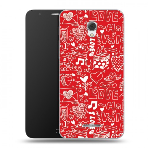 Дизайнерский пластиковый чехол для Alcatel Pop 4 Plus День Святого Валентина
