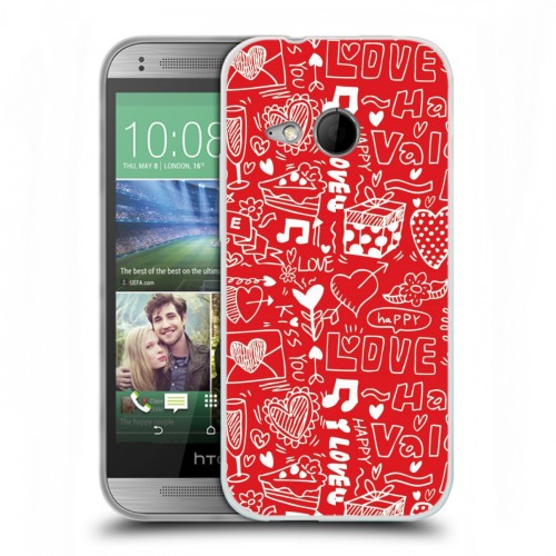 Дизайнерский пластиковый чехол для HTC One mini 2 День Святого Валентина