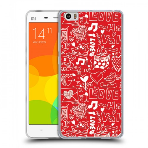 Дизайнерский пластиковый чехол для Xiaomi Mi Note День Святого Валентина