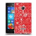 Дизайнерский пластиковый чехол для Microsoft Lumia 435 День Святого Валентина