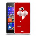 Дизайнерский пластиковый чехол для Microsoft Lumia 540 День Святого Валентина