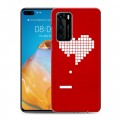 Дизайнерский пластиковый чехол для Huawei P40 День Святого Валентина