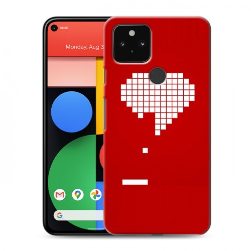 Дизайнерский пластиковый чехол для Google Pixel 5 День Святого Валентина