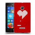 Дизайнерский пластиковый чехол для Microsoft Lumia 435 День Святого Валентина