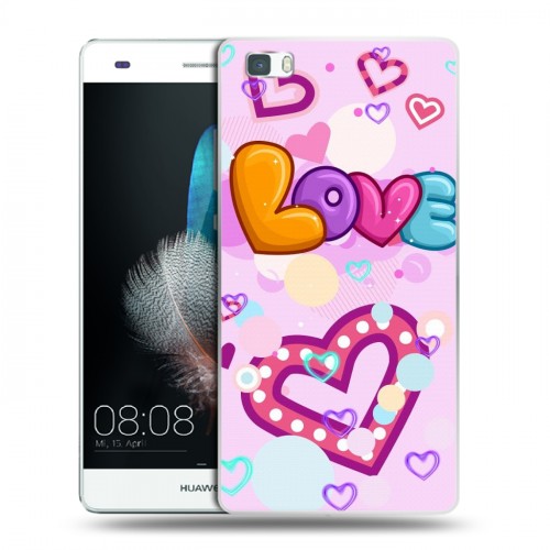 Дизайнерский пластиковый чехол для Huawei P8 Lite День Святого Валентина