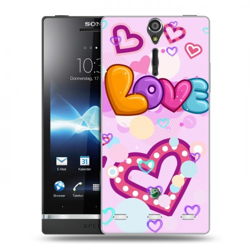 Дизайнерский пластиковый чехол для Sony Xperia S День Святого Валентина