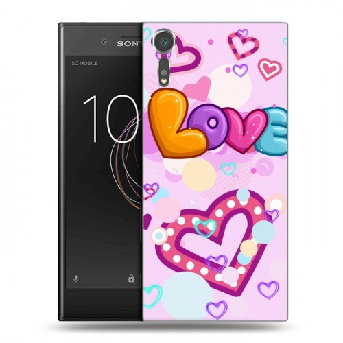 Дизайнерский пластиковый чехол для Sony Xperia XZs День Святого Валентина