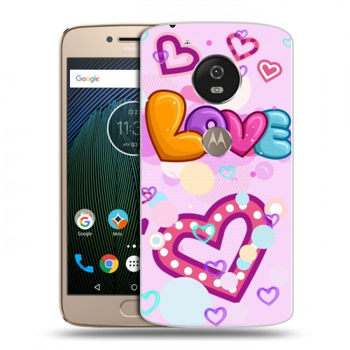 Дизайнерский силиконовый чехол для Motorola Moto G5s День Святого Валентина