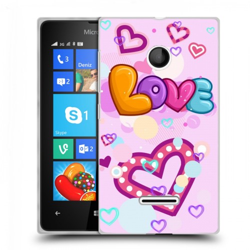 Дизайнерский пластиковый чехол для Microsoft Lumia 435 День Святого Валентина