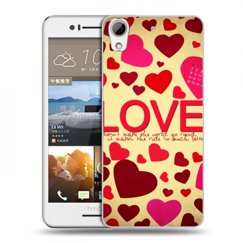 Дизайнерский пластиковый чехол для HTC Desire 728 День Святого Валентина