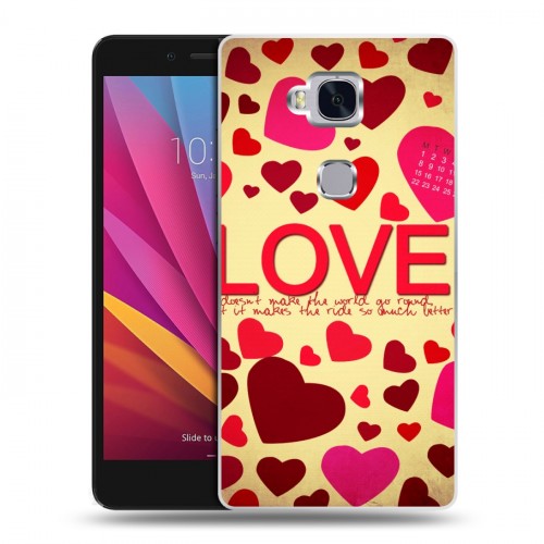 Дизайнерский силиконовый чехол для Huawei Honor 5X День Святого Валентина