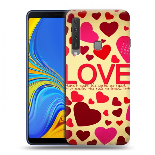 Дизайнерский пластиковый чехол для Samsung Galaxy A9 (2018) День Святого Валентина