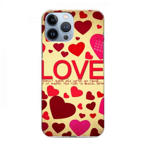 Дизайнерский силиконовый чехол для Iphone 13 Pro Max День Святого Валентина